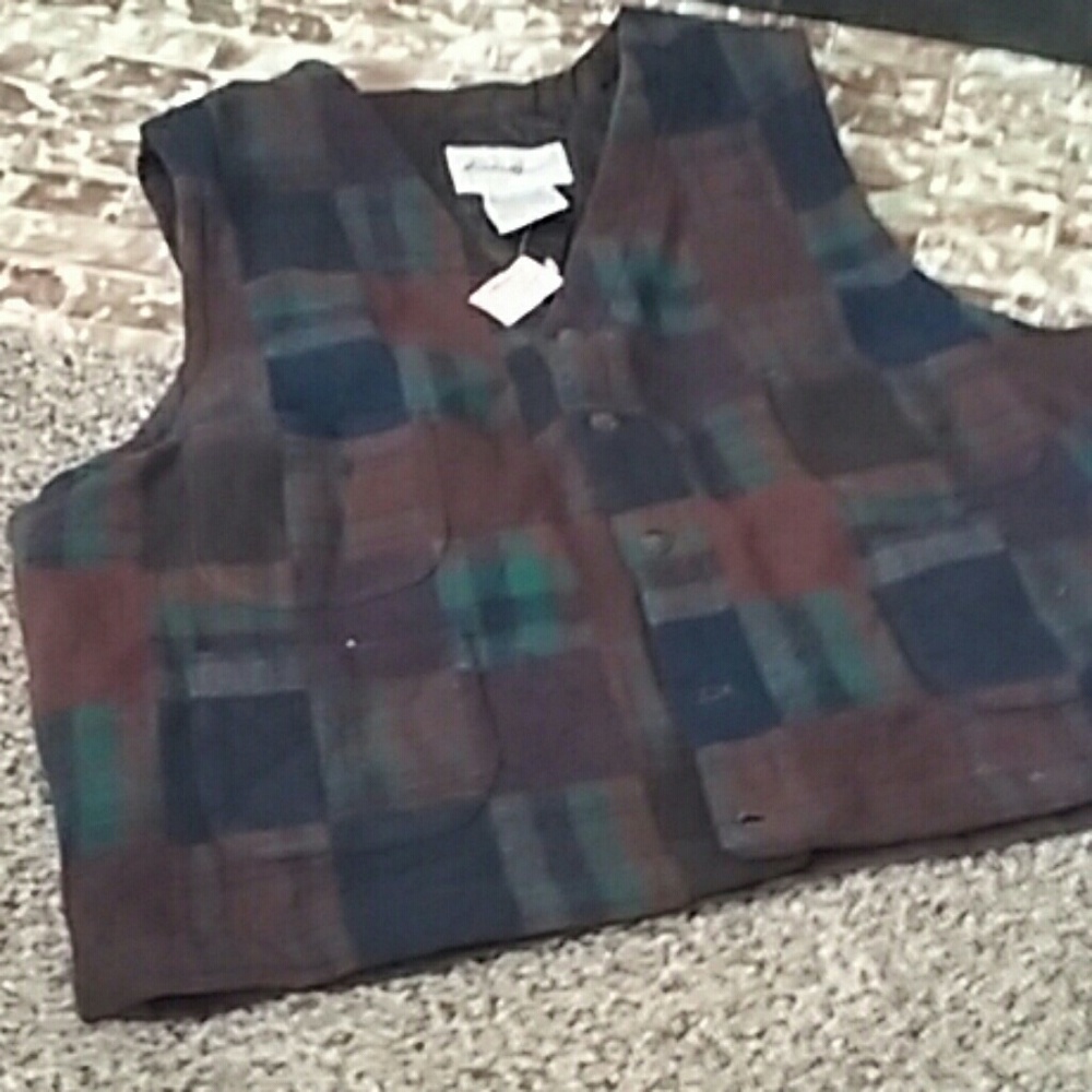 Eddie Bauer wool hunters vest.